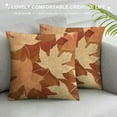 thumbnail image 3 of Rectangle Pillowcase Pillow Cover Standard Size Decorative Happy Thanksgiving Day Leaves Orange Maple Letter Quote Pillow Sham with Zipper, 3 of 5