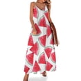 thumbnail image 1 of Juicy Pastèque. Robe Sans Manches Fruit Tropical Aquarelle Robes de Soirée de Luxe 2024, 1 of 5
