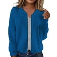 thumbnail image 1 of Women's Long Sleeve Oversized Zip Up Hooded Sweatshirt Casual Jacket With Drawstring And Pockets, 1 of 5