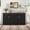 Black, variant on 63" Sideboard Buffet Cabinet with Fluted Doors, Modern Coffee Bar Station Console Table with 4 Doors 3 Drawers, Kitchen Storage Cabinet for Living Room Dining Room Entryway, Black