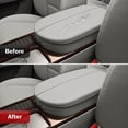 thumbnail image 4 of KBH Center Console Cover for Acura MDX 2007-2013, Middle Console Lid Armrest Cover Leather Skin Replacement, Gray, 4 of 7