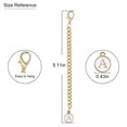 thumbnail image 3 of Oleegame 2PC Glass Bottle 40oz Full Universal Cup Identification Nameplate 26 Letter Combination Cup Accessories Mark Plate Clear, 3 of 6