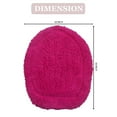 thumbnail image 3 of Home Weavers Hampton Crochet Bath Mat Collection 100% Cotton Tufted Bath Rug, Extra Soft and Absorbent Bath Rugs, Machine Wash, bath rug for Bathroom, 18"x18" Lid Cover, Hot Pink, 3 of 4