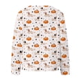 thumbnail image 4 of HCYSFG Womens Halloween Cardigan Pumpkin Dachshund Print V Neck Button Front Long Sleeve Sweater Relaxed Fit Casual Open Front Top, 4 of 5