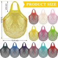 thumbnail image 1 of 12 Pack Reusable Mesh Grocery Bags Crochet Market Bag Cotton Kitchen Netted Tote Bag, 1 of 4