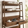 thumbnail image 4 of Modway Bixby Modern Style Particleboard and MDF Office Desk in Walnut, 4 of 7