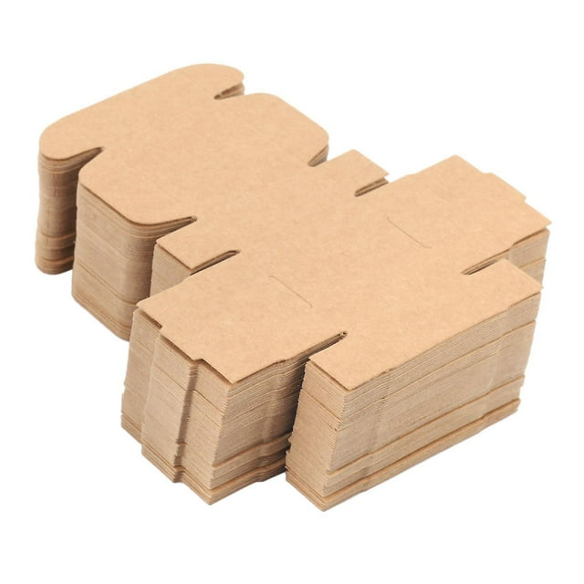 100pcs Kraft Paper Box Kraft Box Packaging Box Small Size-brown