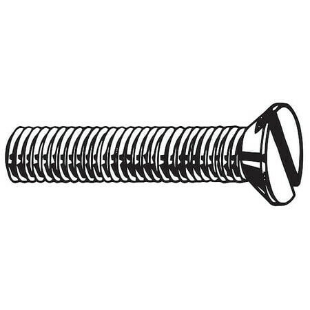 

M51110.080.0035 M8-1.25 X 35 Mm. Flat Head Slotted Machine Screw 25 Pk.