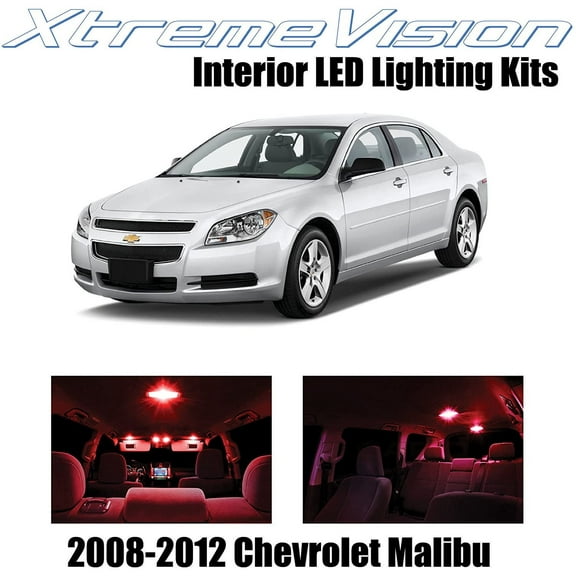 XtremeVision Interior LED for Chevy Malibu 2008-2012 5 pcs Red Interior LED Kit   Installation Tool