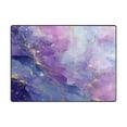thumbnail image 2 of Non-Slip Area Rug 63x48in Indoor Washable Floor Mats Carpet Printed for Living Room, Bedroom, Home Decor Pink and Blue Marble Texture, 2 of 7