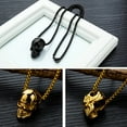 thumbnail image 3 of BAGZY Skull Necklace for Men Stainless Steel Gothic Punk Statement Jewelry With Gift Box for Men, 3 of 7