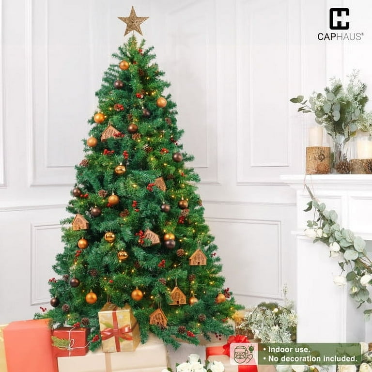 CAPHAUS 7.5 Feet Premium Full Artificial Pre-lit Christmas CAPHAUS 7.5 Feet Premium Full Artificial Pre-lit Christmas