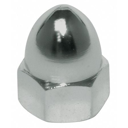 - Cap Nut,#8-32,Gr 12L14,Steel,Plain,PK10 CPB102