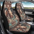 thumbnail image 4 of XYZCANDO Comfortable Car Seat Covers Vehicle Auto SUV, Anti-Slip Removable Car Front Seat Covers 2 pcs Polyester Horse Cowhide, 4 of 10