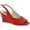 Red Faux Leather, variant on Women's Pleaser Pink Label Kimberly 01SP Wedge Slingback