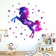thumbnail image 1 of Pegatinas de Pared 3D Unicornio Colorido JAMW Sencillez, 1 of 5