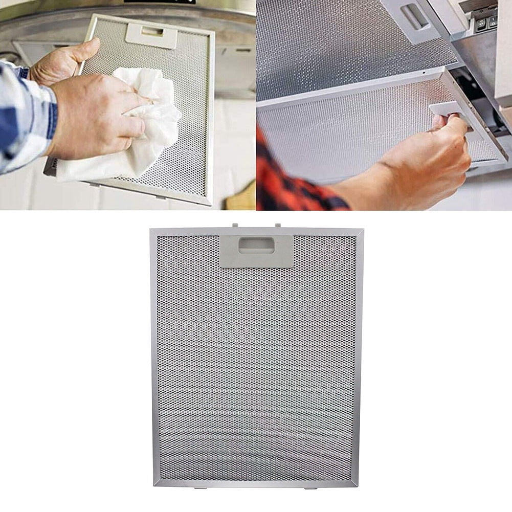 1 Pcs Stainless Steel Cooker Hood Filters Metal Mesh Extractor Vent Filter Aluminized Grease 400*300*9MM Kitchen Tool Accessories