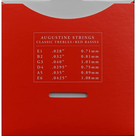 Augustine Strings - 3-Pack Guitar Strings - Classic Red