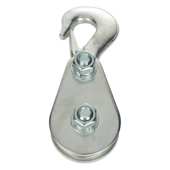 1pcs Hook Snatch Block 4400 lbs Heavy Duty Block Pulley Hoist for 3/8 D Ropes Self Recovery Accessory