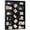 Black, variant on VVFLU 71" Triple Wide Bookshelf, 6-Tier Bookcase with Diamond Accent Compartments, Space-Saving Storage Cabinet for with 17 Open Display Shelves for Living Room, Bedroom, Home Office, White