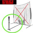 thumbnail image 4 of SWINGRAIL Universal Batting Tee Attachment for Baseball & Softball Practice Net Frame, Great for Youth All Skill Levels, Adjustable Height from 27" to 37" for Batting, Hitting, Fits Most Carry Bags, 4 of 9
