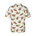 thumbnail image 3 of Picia Cute Sloth Gentle Cotton Regular Fit Short Sleeve Casual Hawaiian Shirt for Men-X-Large, 3 of 9