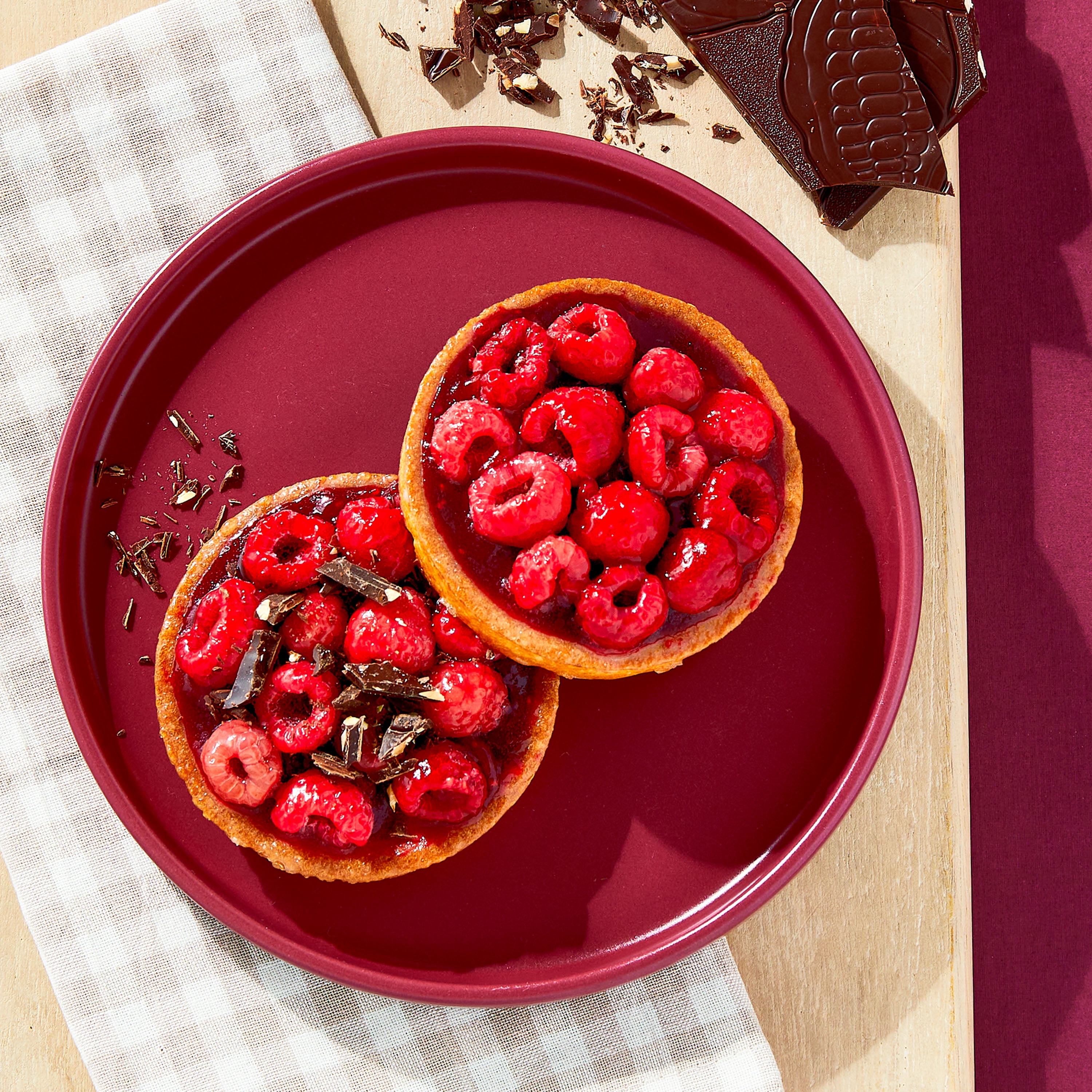 bettergoods Authentic French Raspberry Tarts, 7.6 oz, 2 Count (Frozen)