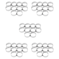 thumbnail image 1 of 50 Pack 5cm Stainless Steel Tart Ring, Heat-Resistant Perforated Cake Mousse Ring, Round Ring Baking Tools, 1 of 6
