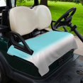 thumbnail image 2 of Golf Cart Seat Covers for 2 Seater,Teal White Grey Ombre Microfiber Cart Seat Towel Blanket,Blue Modern Abstract Aesthetics Absorbent Breathable Non Slip Bench Seats Protector for Golf Course 51"x31", 2 of 9