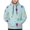 thumbnail image 4 of Hoodies for Men - starfish seahorses air bubbles Long Sleeve Comfrt Men'S Fashion Hoodies & Sweatshirts, Sweatshirts for Men Hoodies Pullover Clothing Clothes with Pouch, 4 of 7