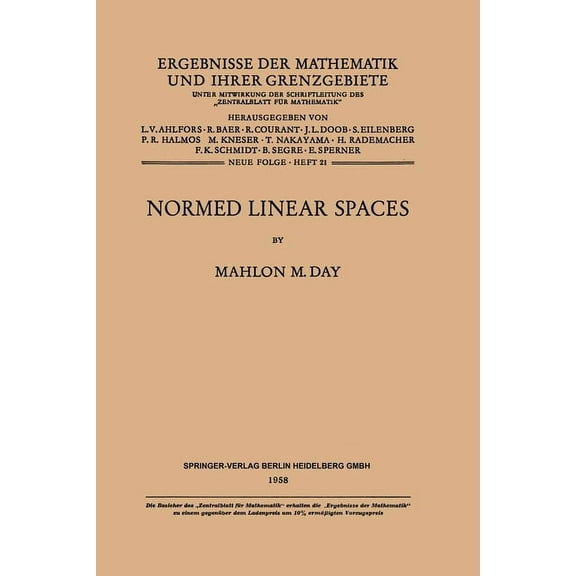 Normed Linear Spaces, (Paperback)