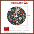 thumbnail image 4 of Bingfone Christmas Tree Skirt Mat Christmas Decoration Interior 48"-Holiday Christmas Cookies, 4 of 8