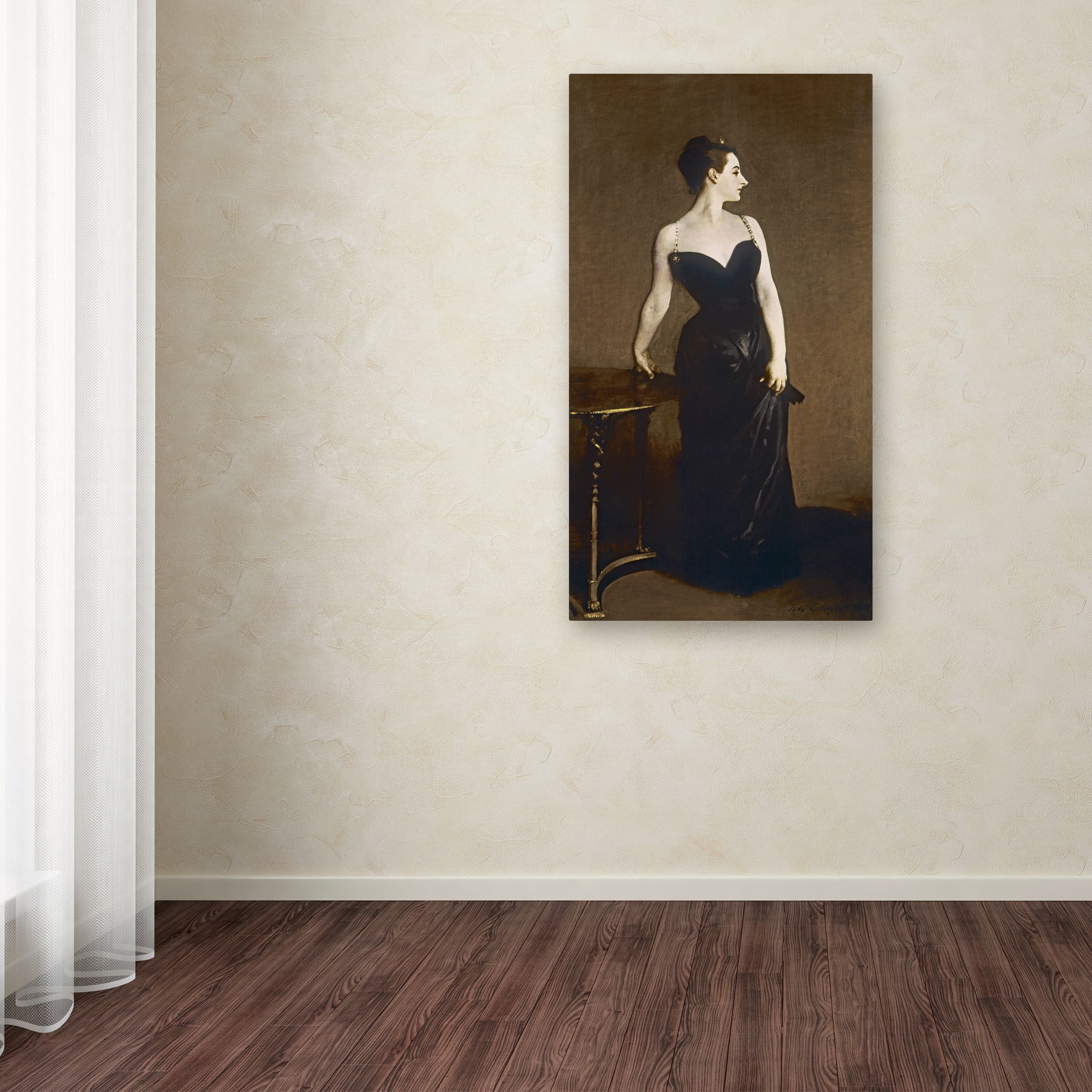 Trademark Fine Art "Portrait of Madame Gautreau" Canvas Art by John Singer