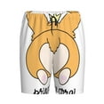thumbnail image 3 of Picia Prince Corgi Dog Pajama Shorts for Men, Men's Pajama Bottoms, Sleepwear,Short Pajama Pants-XX-Large, 3 of 9