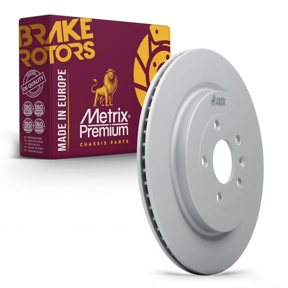 Metrix Premium Chassis Parts - 13.58 inch (345mm) Rear Coated Vented Disc Brake Rotor Fits Lincoln MKT, MKS, Ford Explorer, Special Service Police Sedan, Taurus, Flex, Police Interceptor Sedan