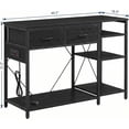 thumbnail image 2 of Strundghti 55-75 Gallon Fish Tank Stand with Power Outlet & 3-Tier Shelves – Aquarium Cabinet with Dual-Tank Bottom Shelf for Reptile Terrarium,  Black, 2 of 6