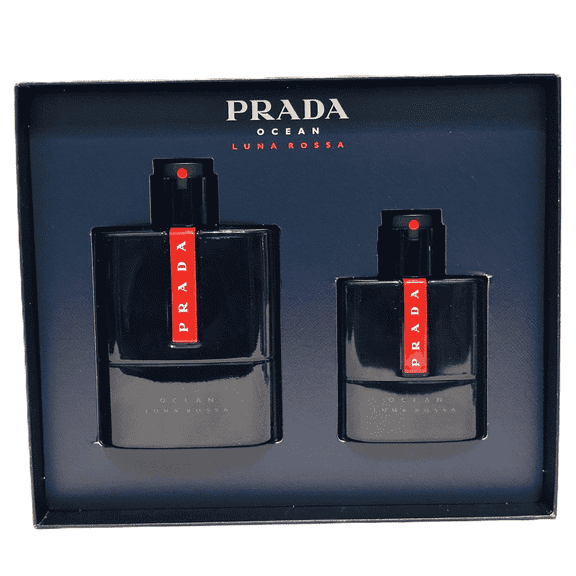 Prada Luna Rossa Ocean 2 Bottles Men Set, 5.0 1.6 oz eau de toilette spray