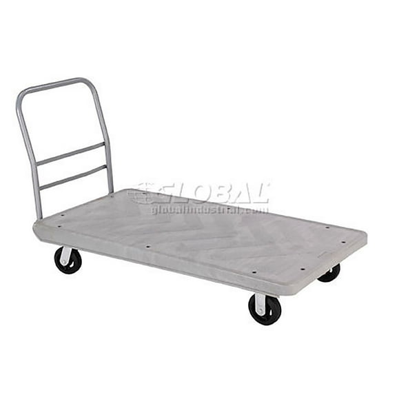Structural Foam Plastic Deck Platform Truck,  60 x 30, 2000 Lb. Capacity