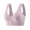 Purple, variant on fheaev Front Closure Bras For Women Post Surgery Brassiere Plus Size Full Coverage No Underwire Comfort Wireless Snap Closing Bra Convenient Everyday Bra Front Button Bras Front Buckle Corset Bra