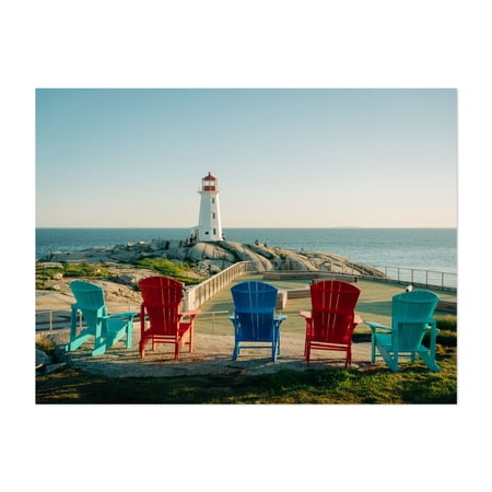 Seated at Peggy's Cove - Peggys Cove Nova Scotia Canada Photography Unframed Wall Art Print 5 x 7 inches