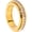 Gold, variant on Anxiety Rings Titanium Steel Spinner Fidget Band Ring for Women Cubic Zirconia Relieving Anxiety Wedding Promise Lucky Statement Jewelry Comfort Fit Size 5 to 12