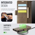 thumbnail image 2 of Decase Premium Magnetic Flip Wallet Case with RFID Blocking+Card Slots Durable TPU Shell Kickstand Phone Protective Cover,Luxury PU Leather & TPU Material Shockproof Case for Google Pixel 9,Coffee, 2 of 11