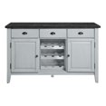thumbnail image 2 of ACME Lanton Server  in Marble & Antique White Finish, 2 of 5