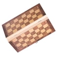 thumbnail image 3 of Tablero de ajedrez plegable de madera portátil 3 en 1 para fiestas y actividades familiares (29 x 29 cm), 3 of 14