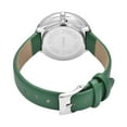 thumbnail image 6 of Strada Japanese Movement White Crystal with Green Dial Watch in Green Faux Leather Strap (36.32mm) Size 6.25-7.75" Birthday Christmas Gifts, 6 of 7