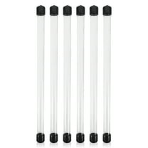 STRANDCHIC Round Storage Tube with Lid, Transparent PVC Acrylic, Portable for Agarwood Incense 6Pcs