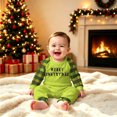thumbnail image 4 of Onlypjs Family Christmas Pajamas Matching Sets Antler Letter Raglan Tops Plaid Pants Holiday Sleepwear Loungewear for Couples, Men and Women, 4 of 5
