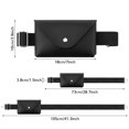 thumbnail image 3 of Women Waist Belt With Mini Envelope‑style Phone Pouch, Elastic Adjustable Fanny Pack Riding Accessory, 3 of 3