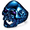 Blue, variant on Men’s Stainless Steel Open Jaw Skull Ring, Sculptural Skull Head with Defined Teeth and Eye Sockets, Sizes 7-15, Gothic Style for Parties and Nights Out, Birthday Gift