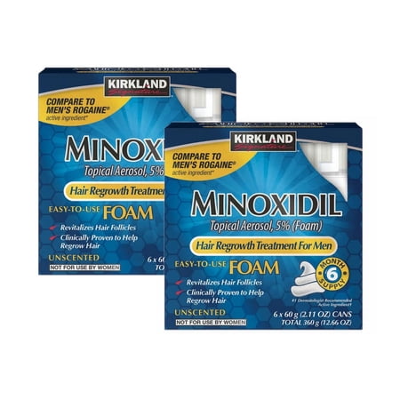 Hair Regrowth Treatment Minoxidil Foam for Men 12 Month Supply
